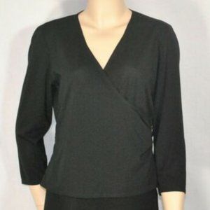 Ladies Blouse Black L LAUNDRY by Shelli Segal